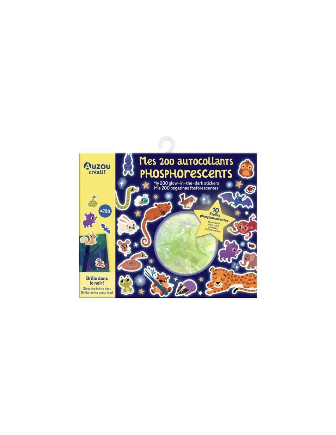 Auzou 200 autocollants phosphorescents -