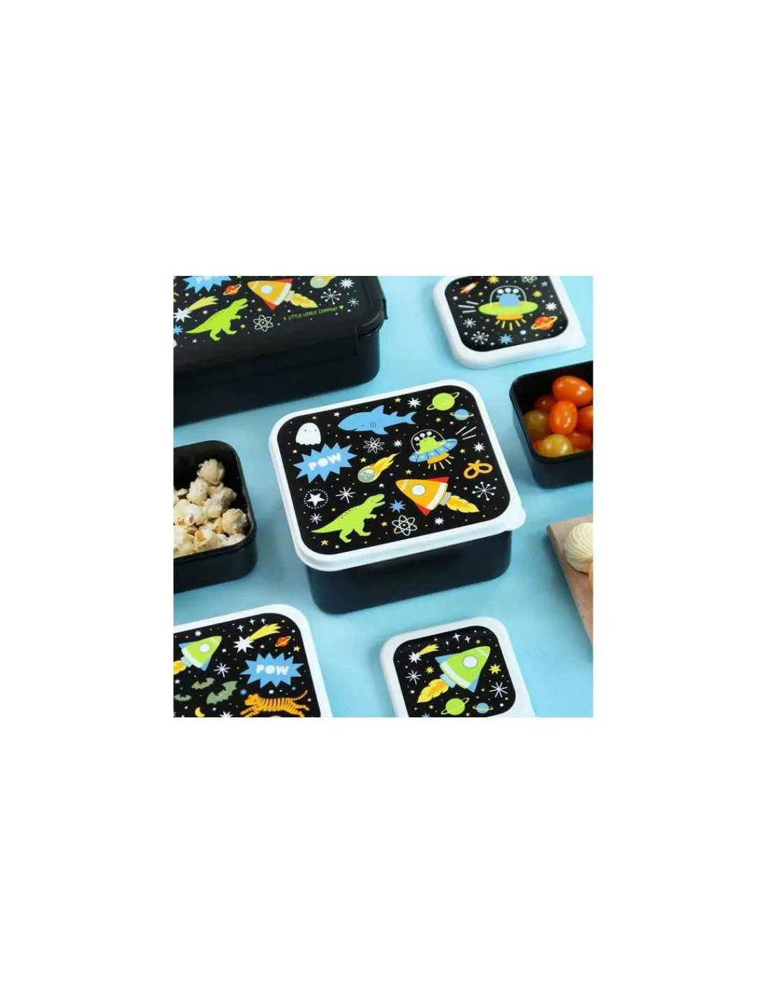 Enfant A little lovely company 4 boites à goûter Galaxy -
