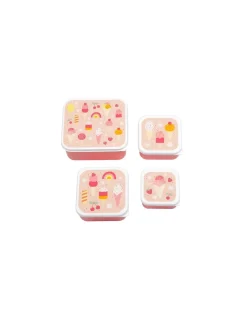 Enfant A little lovely company 4 boites à goûter glaces -