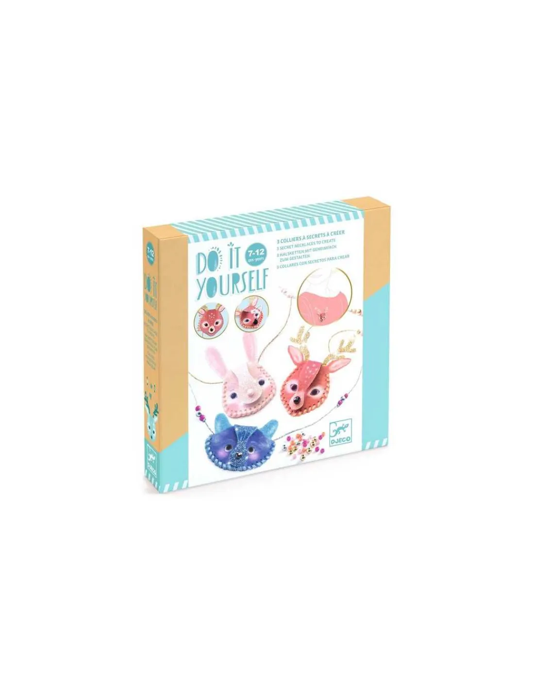 Djeco 3 colliers à secrets à créer Etincelants - Do It Yourself -