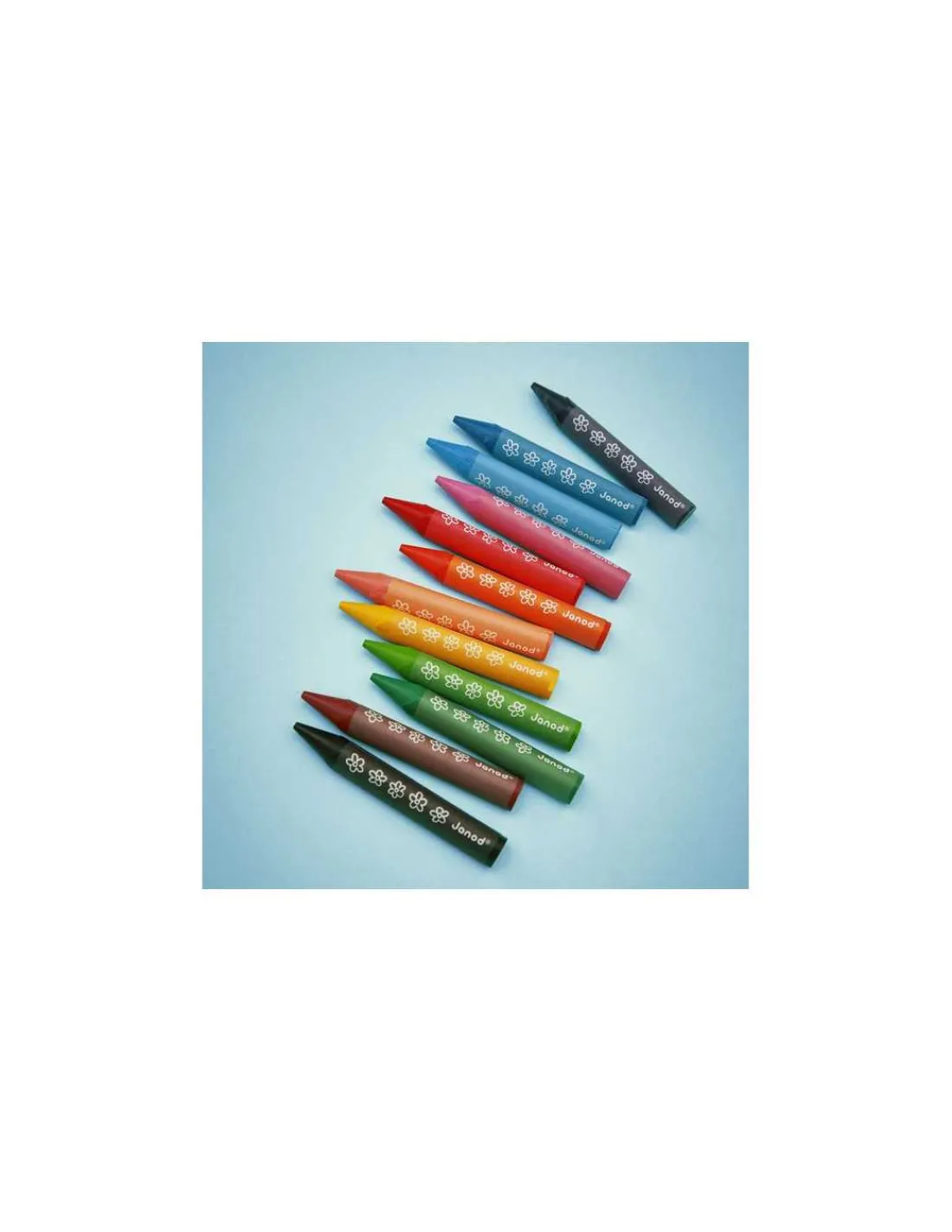 Enfant Janod 12 Crayons de cire -