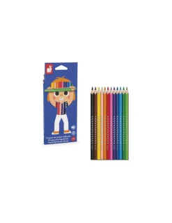 Enfant Janod 12 crayons de couleur -
