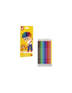Enfant Janod 12 crayons effaçables -