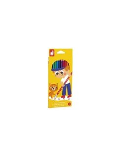 Enfant Janod 12 crayons effaçables -