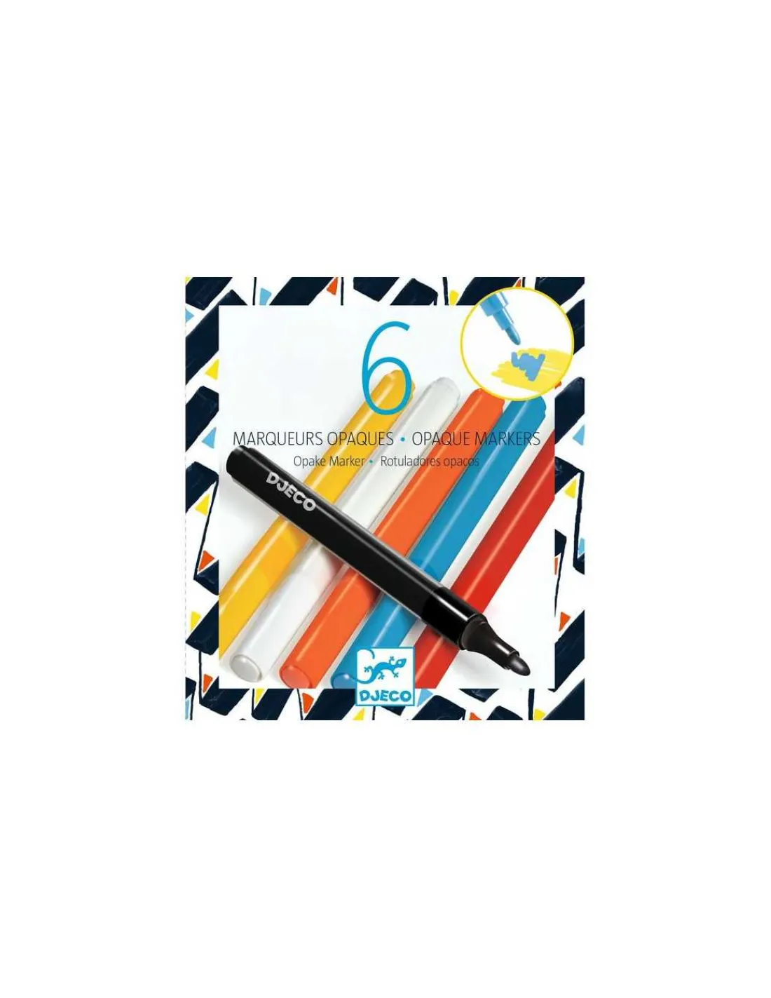 Enfant Djeco 6 marqueurs opaques Street Art -