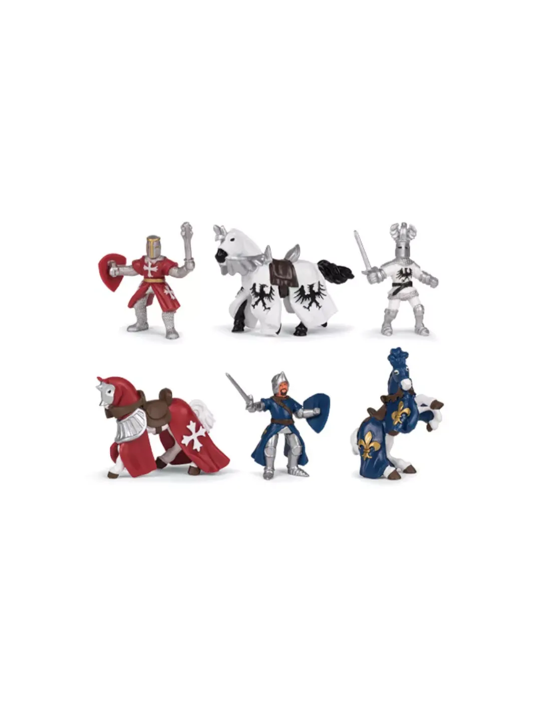 Papo 12 mini figurines chevaliers -