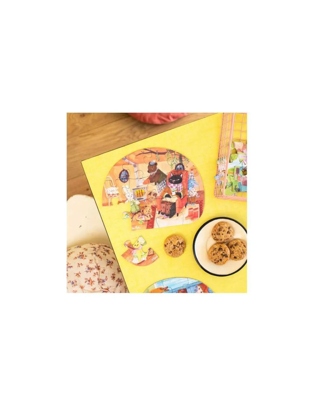 Moulin Roty 4 mini puzzles Une belle journée Les Minouchkas -