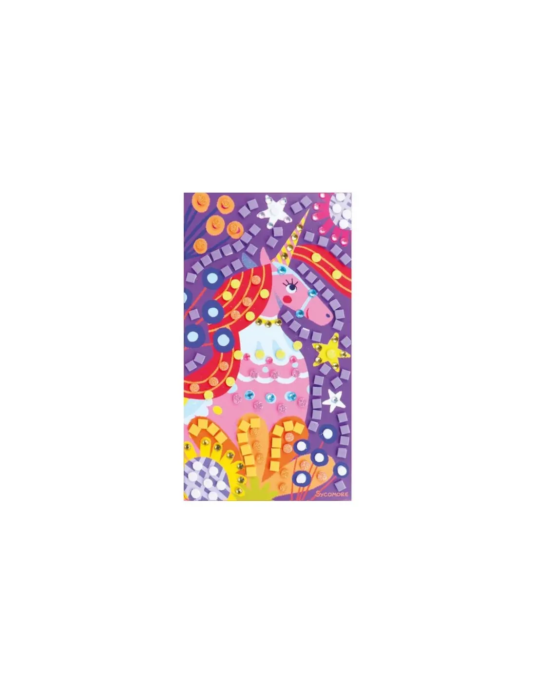 Sycomore 3 mosaïques licornes -