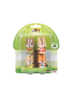 Klorofil 4 personnages famille écureuil Nutnut