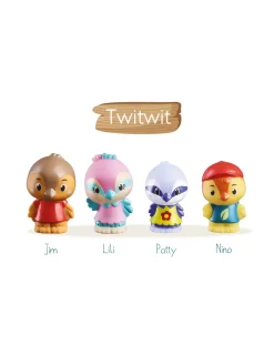 Klorofil 4 personnages famille oiseau Twitwit