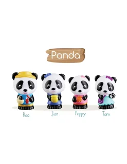 Klorofil 4 personnages famille Panda