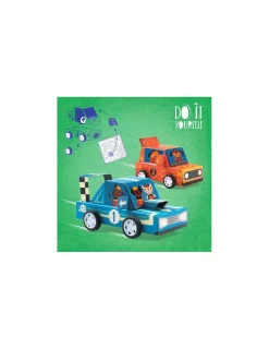 Djeco 3 voitures de course à créer - Do it Yourself