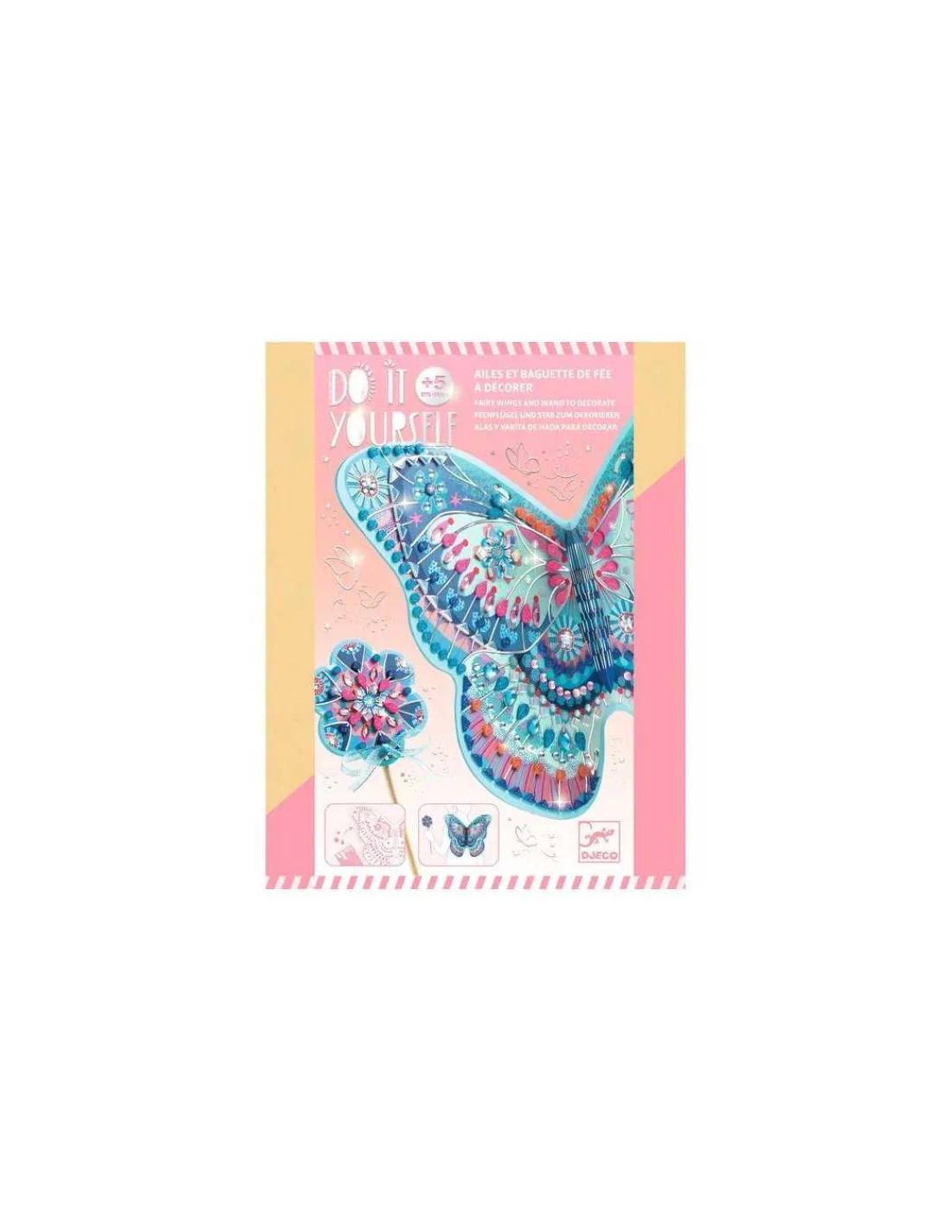 Djeco Ailes et baguette de fée à décorer - Do It Yourself -