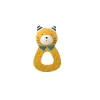 Moulin Roty Anneau caoutchouc naturel Chat moutarde Les Moustaches -