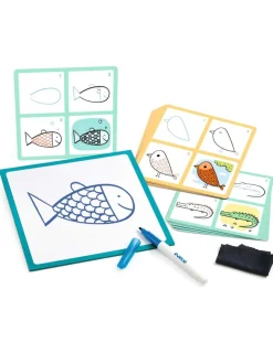 Enfant Djeco Apprendre à dessiner Step by step Lama & Co -