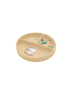 Sassi junior Assiette en silicone Gnawy le paresseux - Sassi