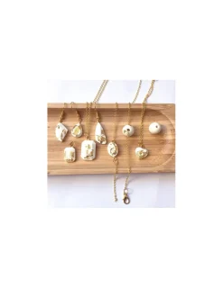 Sycomore Atelier de bijoux ciment et feuilles d'or -