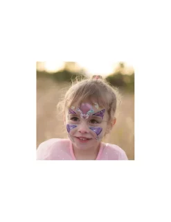 Enfant Great Pretenders Autocollants pour le visage fée papillon -