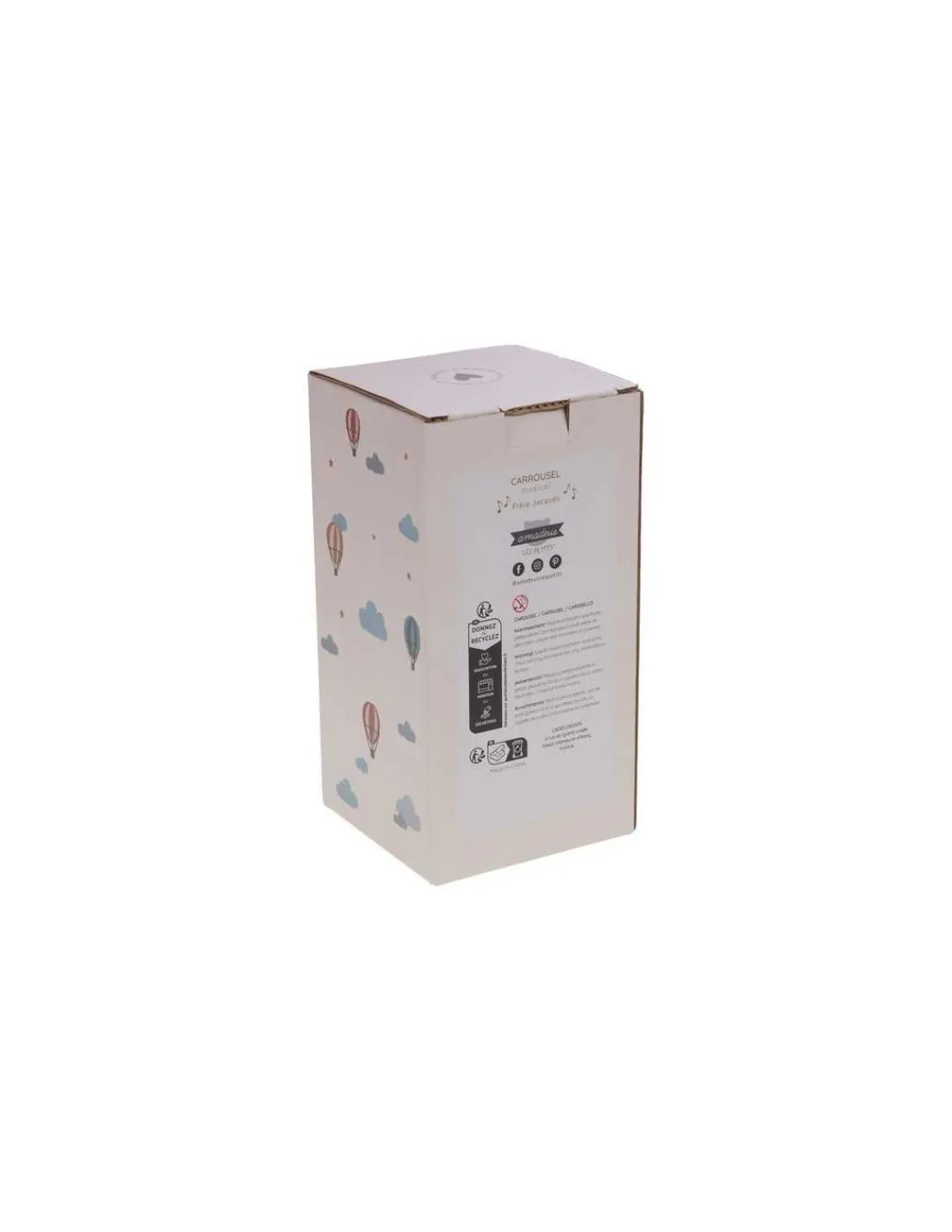 Amadeus Les Petits Boite à musique carrousel montgolfière -