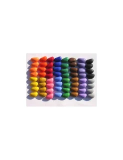 Enfant Crayon Rocks Boite de 64 crayons en cire naturelle - Crayons Rocks