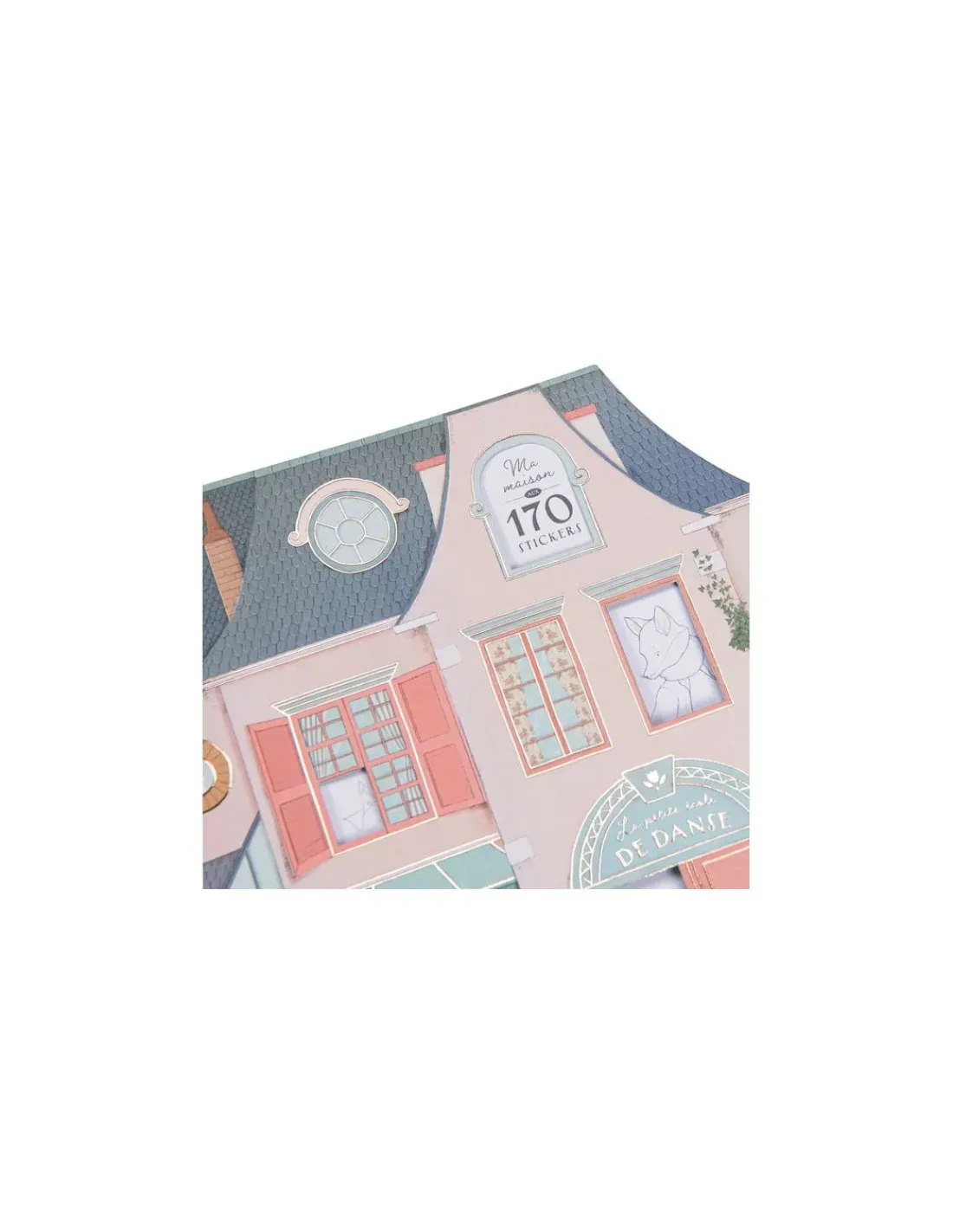 Moulin Roty Cahier de coloriage et stickers La petite école de danse -