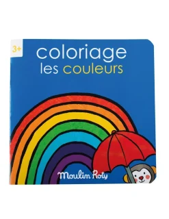 Moulin Roty Cahier de coloriage les couleurs les Popipop -