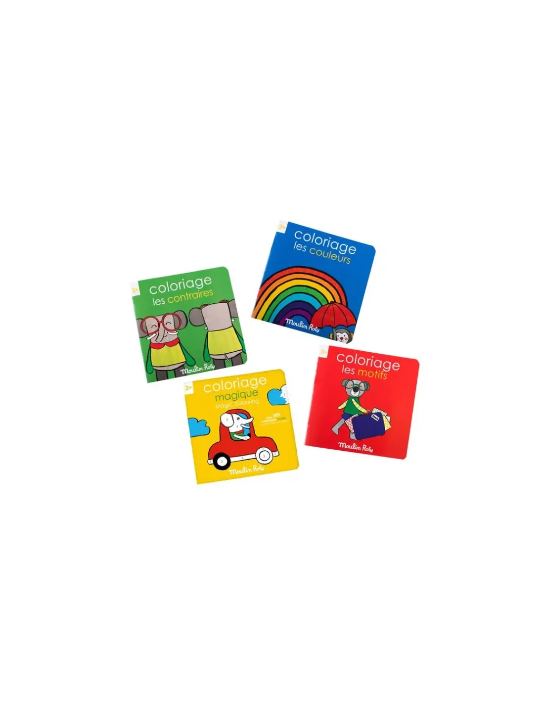 Moulin Roty Cahier de coloriage les couleurs les Popipop -