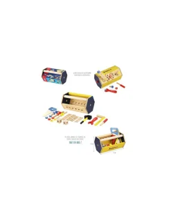 Jeujura Caisse à outils en bois -