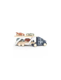Speedy Monkey Camion transporteur en bois -