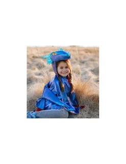 Great Pretenders Cape de dragon bleu irisé 4-6 ans -