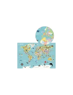 Vilac Carte du Monde magnétique Ingela P. Arrhenius -