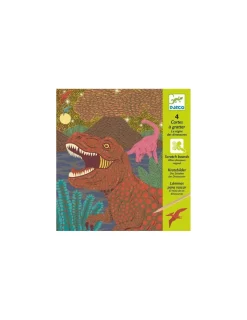 Djeco Cartes à gratter dinosaures -