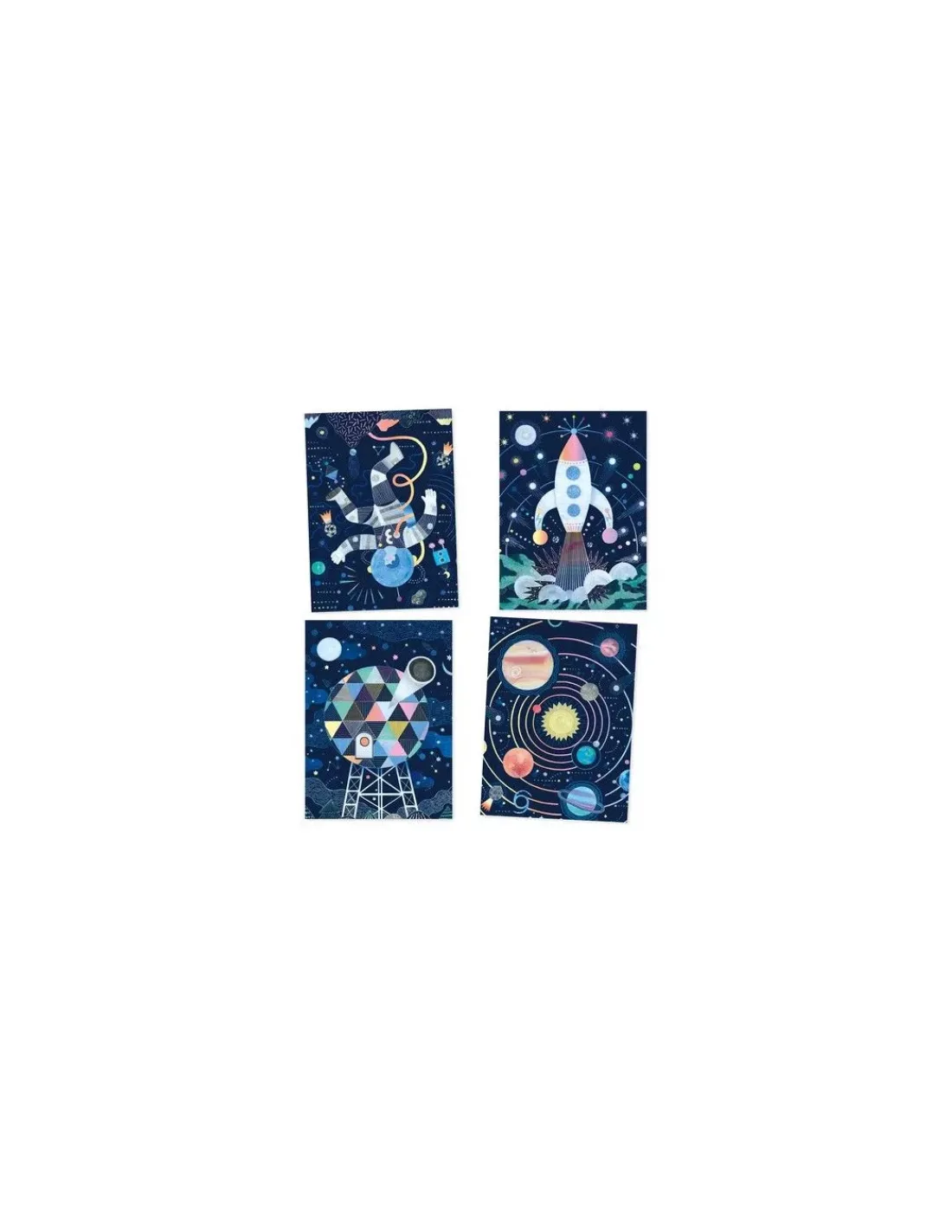 Djeco Cartes à gratter mission cosmique -