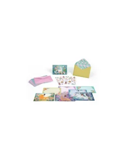 Lovely Paper by Djeco Cartes d'invitation Créatures merveilleuses - Djeco