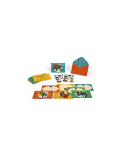 Lovely Paper by Djeco Cartes d'invitation Pow Bang - Djeco