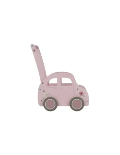 Little Dutch Chariot de marche voiture en bois Rose -