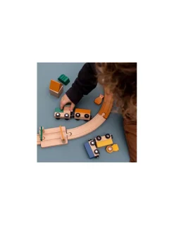 Enfant Trixie Chemin de fer en bois -