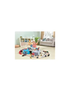 Enfant Hape Toys Circuit de train Grande métropole - Hape
