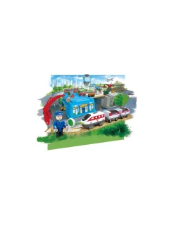 Enfant Hape Toys Circuit de train Grande métropole - Hape