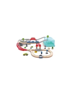 Enfant Hape Toys Circuit de train Ville 2 en 1 - Hape
