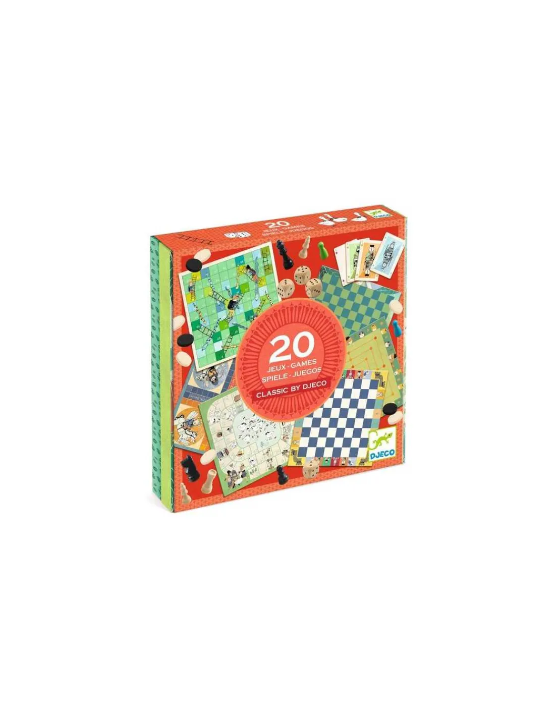 Enfant Djeco Classic box boîte de 20 jeux -