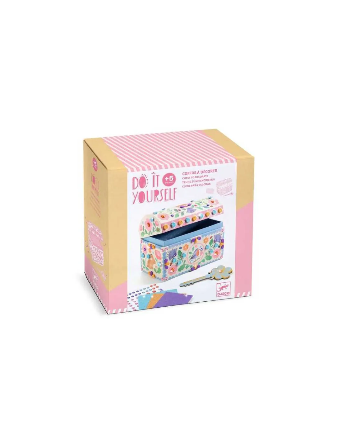 Djeco Coffre à décorer Précieux trésors - Do it Yourself -