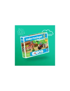 Enfant Mako creations Coffret 5 moules Bienvenue à la ferme - Mako moulages