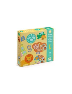 Enfant Djeco Coffret de 5 jeux Animaux sauvages -