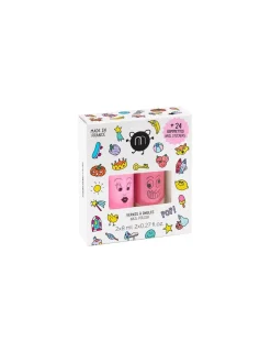 Enfant nailmatic KIDS Coffret duo vernis Pop et Nail stickers - Nailmatic