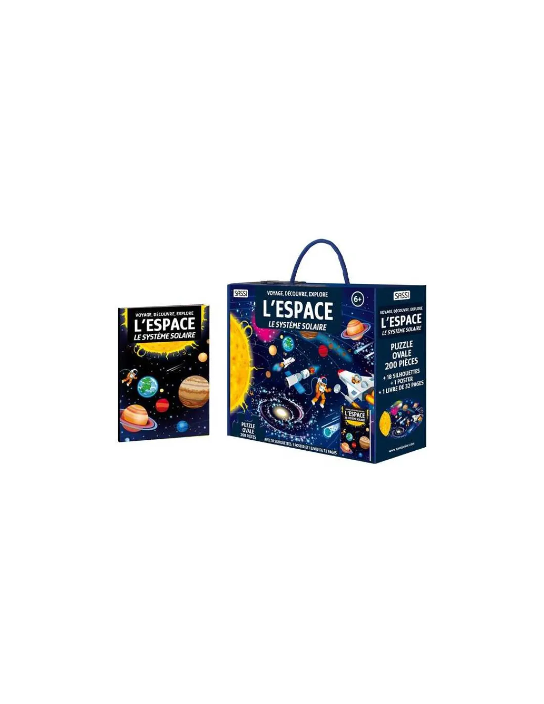 Sassi junior Coffret livre et puzzle espace - Sassi