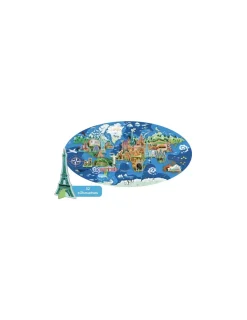 Sassi junior Coffret livre et puzzle les monuments du monde - Sassi