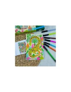 Djeco Coloriage sur bois Dino world -