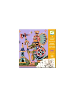 Djeco Coloriages brillants Guerriers animaux -