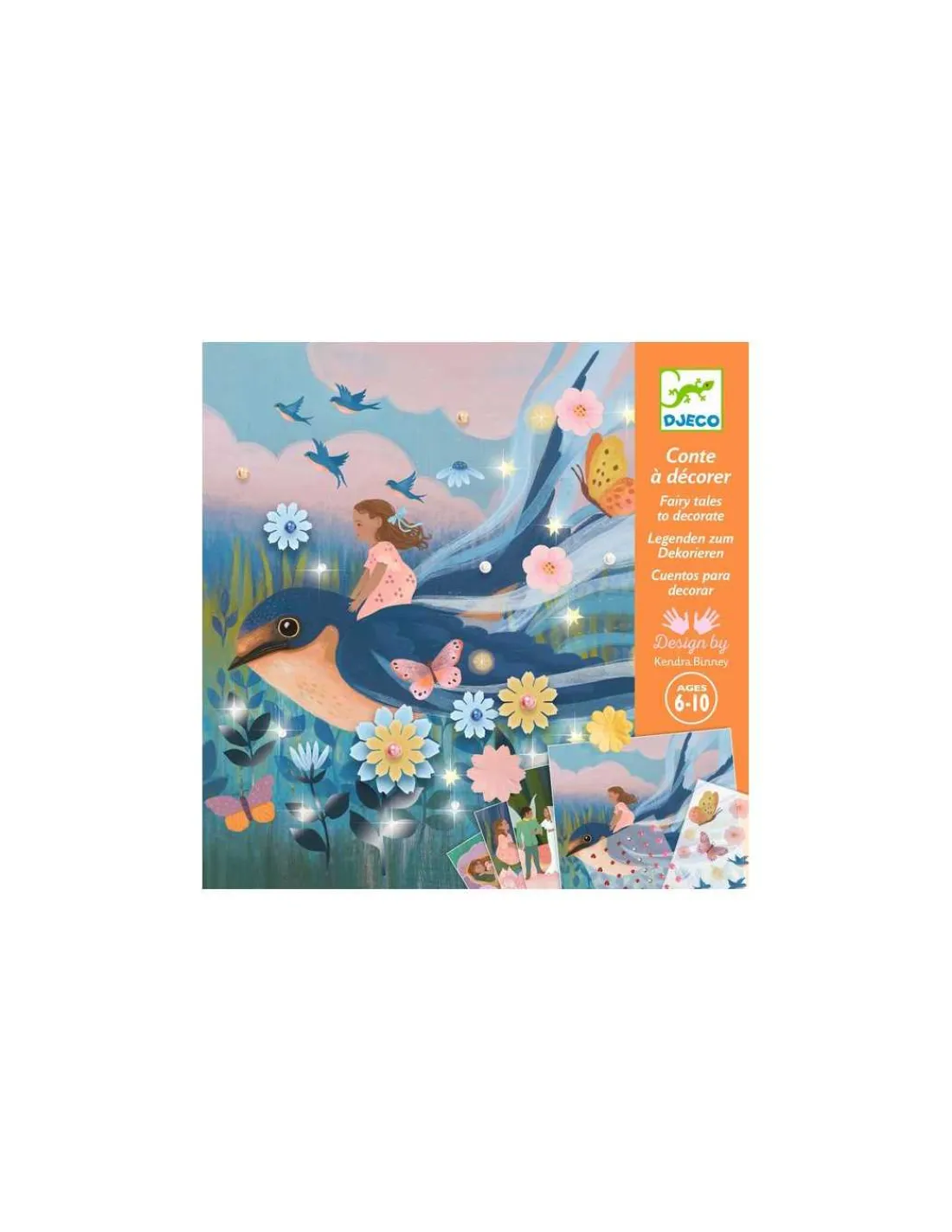 Djeco Contes à décorer Poucelina -